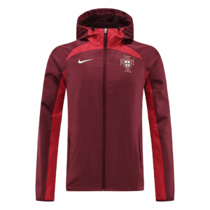 Portugal 2022 Windbreaker Hoodie Jacket Red